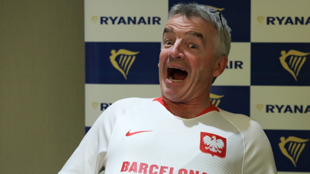 Michael O'Leary nie kryje zadowolenia z ekspansji swojej firmy w Polsce