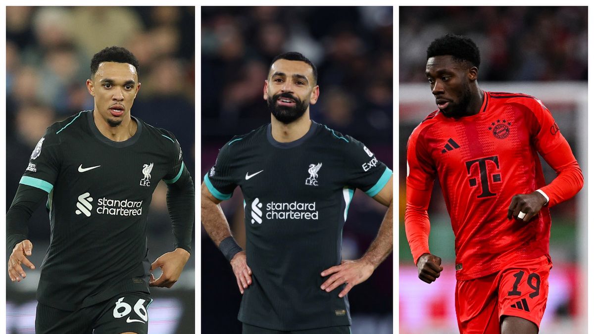 Getty Images / Na zdjęciu: Trent Alexander-Arnold, Mohamed Salah i Alphonso Davies to jedni z piłkarzy, którzy będą do wzięcia za darmo za pół roku