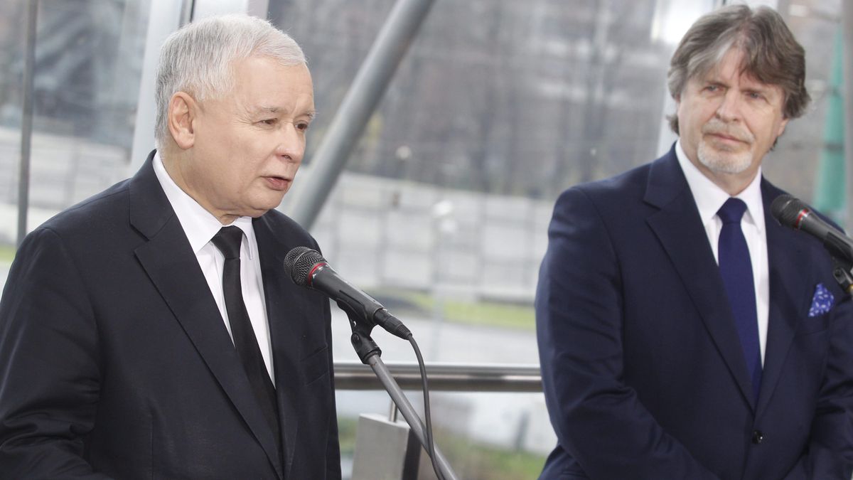 Koronawirus w Polsce. Jarosław Kaczyński i Andrzej Sośnierz.