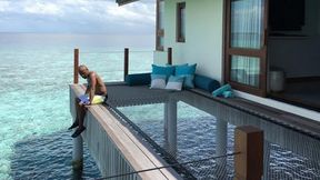 Domek na wodzie, własna plaża. Bajeczny urlop Mayweathera na Malediwach