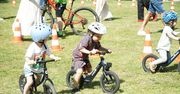 Mistrzostwa Kalisza na rowerkach biegowych. Mali cykliści ścigali się przy Wale Matejki