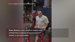 #dziejesiewsporcie: "Hardkorowy Koksu" pokazał, jak ćwiczy biceps