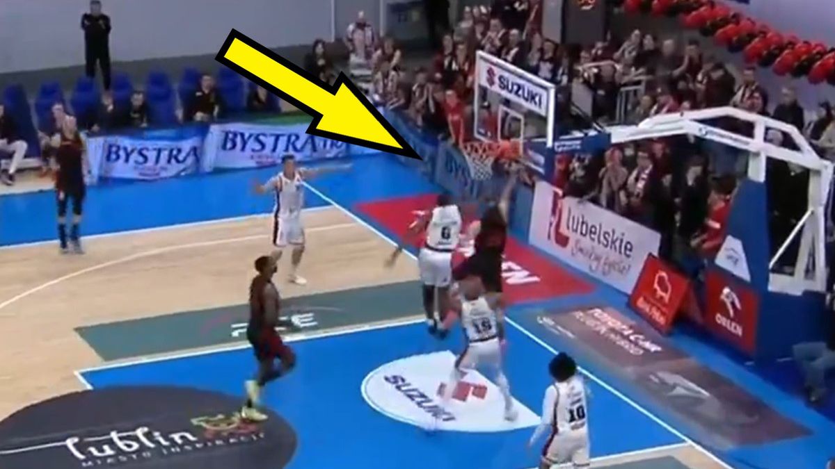 Twitter / oficjalny profil Orlen Basket Ligi / Efektowny blok Tyrana de Lattibeaudiera