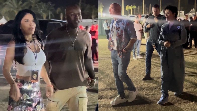 Kris Jenner i Corey Gamble "przyłapani" na podwójnej randce z Jeffem Bezosem i Lauren Sanchez. Wybrali się na Coachellę (ZDJĘCI)