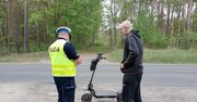 Policjanci zmierzyli prędkość. Pędził elektryczną hulajnogą 73 km/h