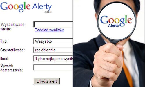 Google Alerts - nowe informacje na skrzynkę pocztową