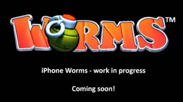Worms dla iPhone - pierwszy filmik