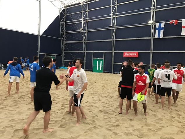 Silesia Beach Soccer po zwycięstwie nad Arsenalem Londyn