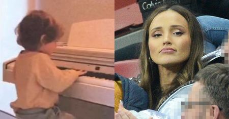 "Młody geniusz" Liam Szczęsny odkrywa w sobie talent muzyczny na Instagramie Mariny Łuczenko (ZDJĘCIA)