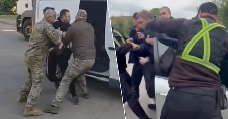 Dramatyczne sceny w Ukrainie. Nie chcą iść w kamasze
