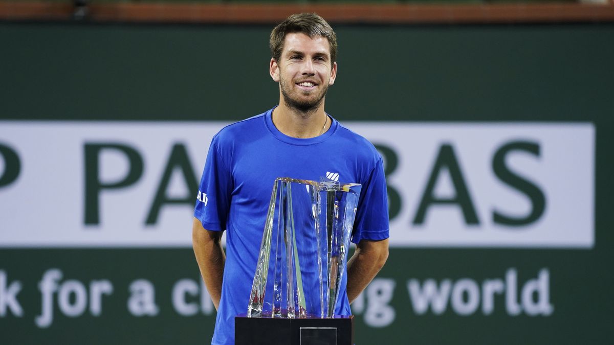 PAP/EPA / RAY ACEVEDO / Na zdjęciu: Cameron Norrie, mistrz BNP Paribas Open 2021