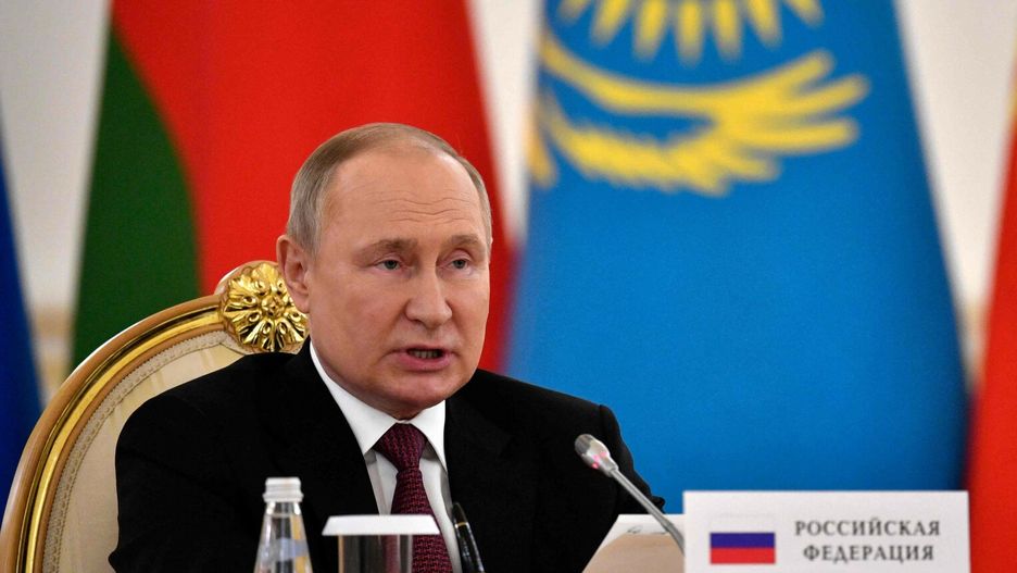 arch50Russian President Vladimir Putin attends a meeting of the leaders of the Collective Security Treaty Organization (CSTO) member states at the Kremlin in Moscow on May 16, 2022. (Photo by Alexander NEMENOV / various sources / AFP)ALEXANDER NEMENOV