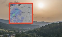 Saharyjski pył zasnuje niebo. Spadnie z deszczem