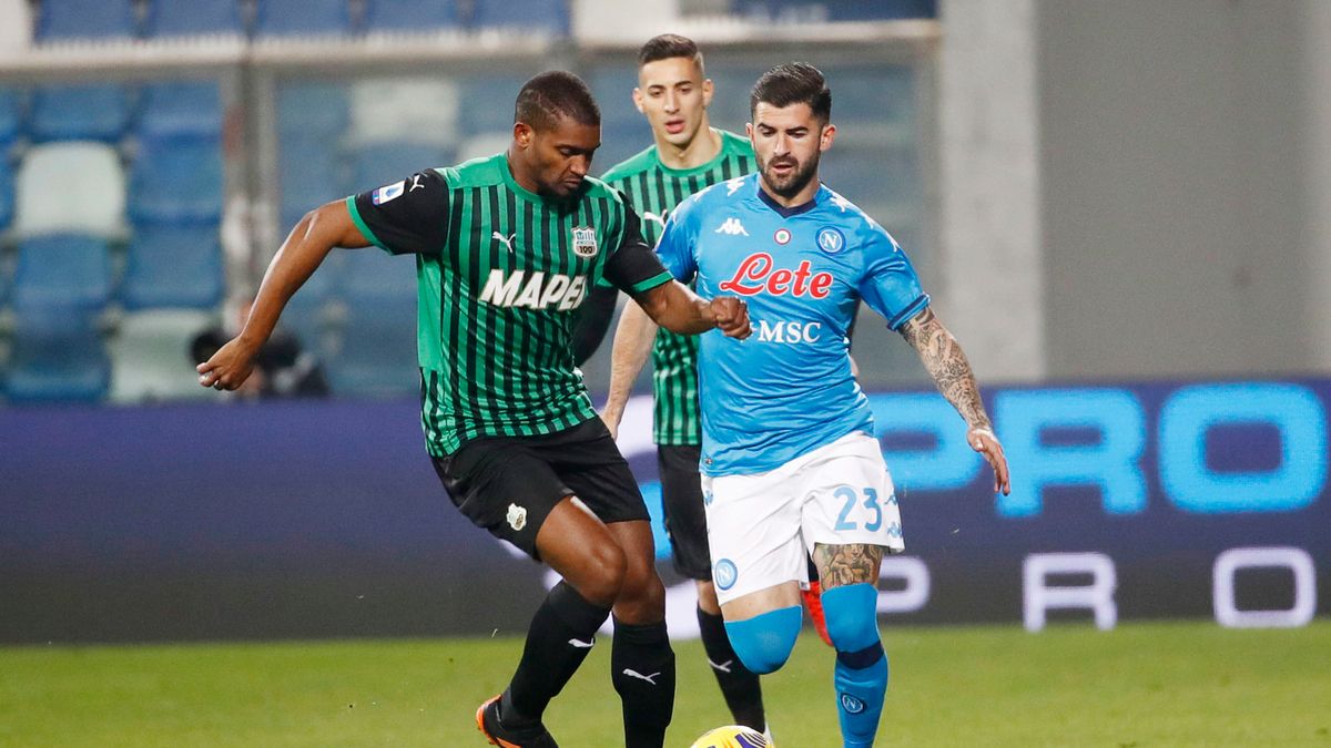 PAP/EPA / ELISABETTA BARACCHI / Na zdjęciu: mecz Sassuolo - Napoli