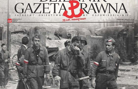 "Dziennik Gazeta Prawna" z wydaniem specjalnym  na 75. rocznicę Powstania Warszawskiego