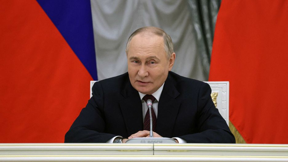 Archiwum zagraniczne East News 2024-05
In this pool photograph distributed by Russia's state agency Sputnik, Russian President Vladimir Putin meets with his new cabinet at the Kremlin in Moscow on May 14, 2024. (Photo by Vyacheslav PROKOFYEV / POOL / AFP)
VYACHESLAV PROKOFYEV