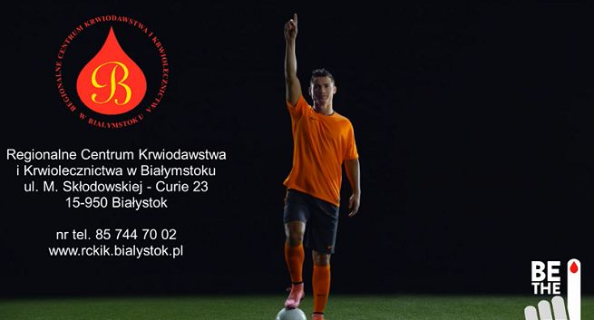 Cristiano Ronaldo promuje oddawanie krwi w centrum w Białymstoku (wideo)