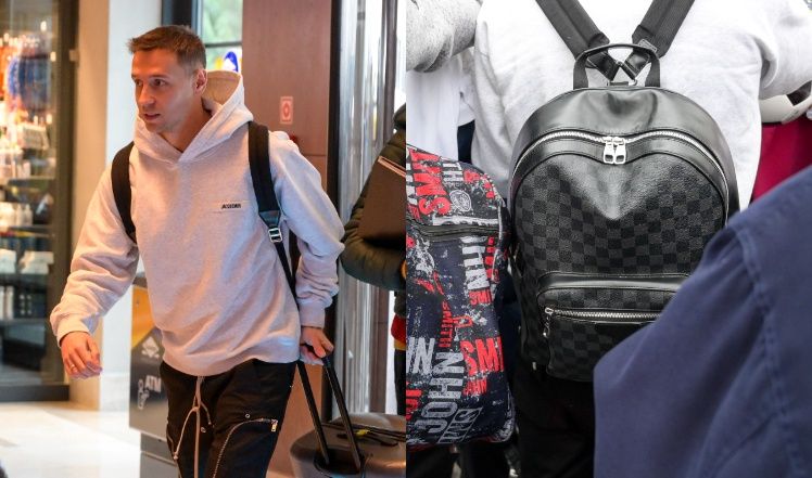 Reprezentacja Polski "przyłapana" przed hotelem