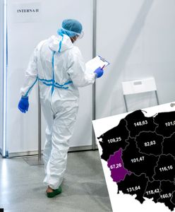 Nowe przypadki COVID-19 na 100 tys. mieszkańców. Wyróżnia się jedno województwo