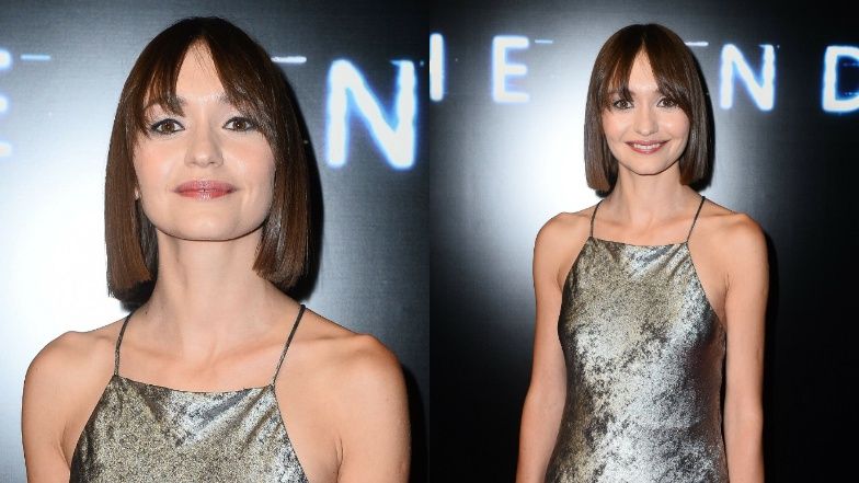 Joanna Osyda podczas premiery filmu "The End"