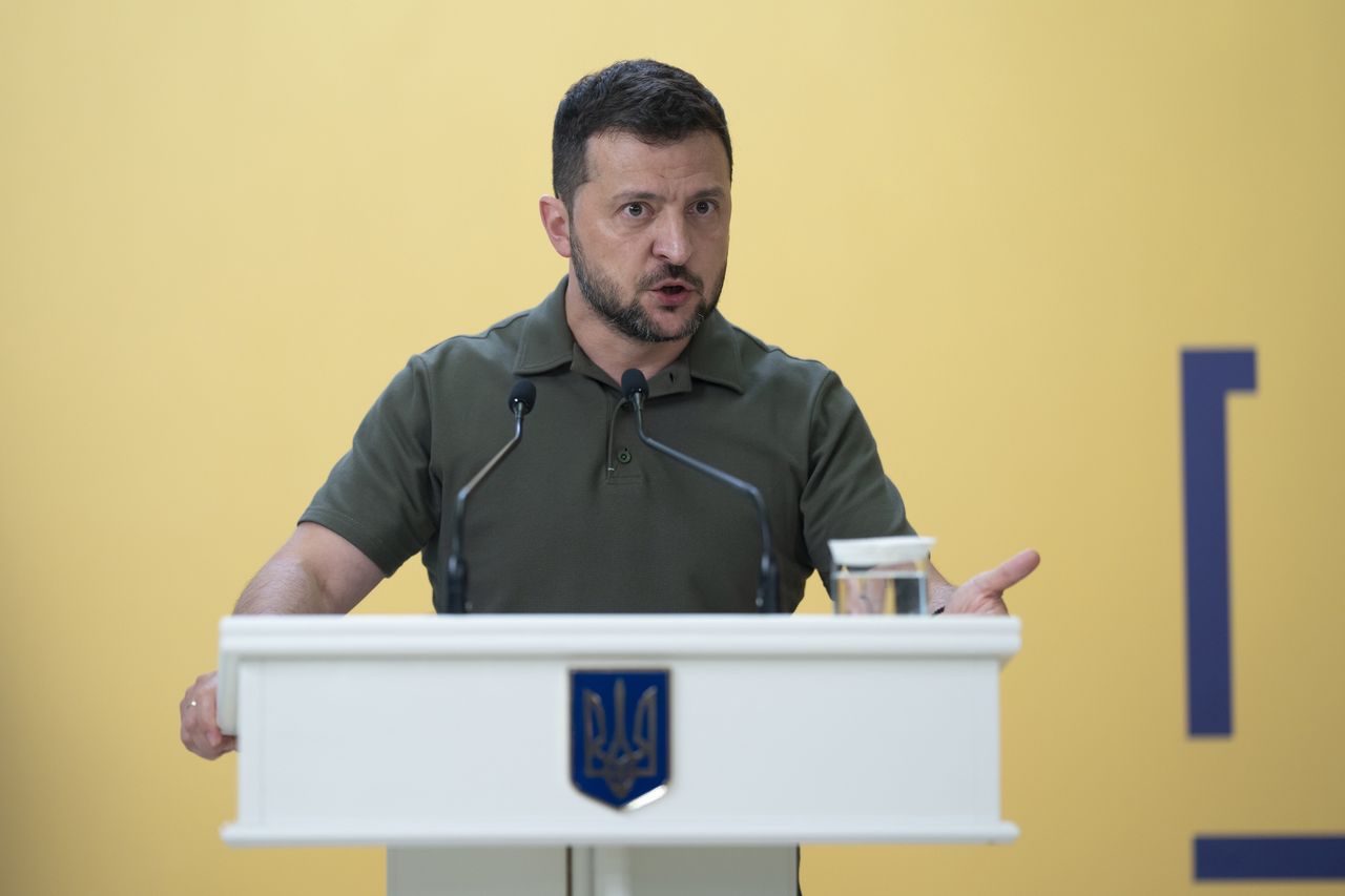 Zelensky during the Crimea Platform in 2023