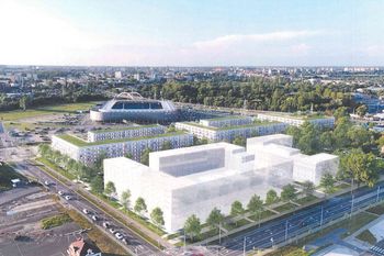 Zielone światło dla 700 mieszkań naprzeciwko Motor Lublin Areny. Radni zgodzili się na ścięcie setek miejsc parkingowych