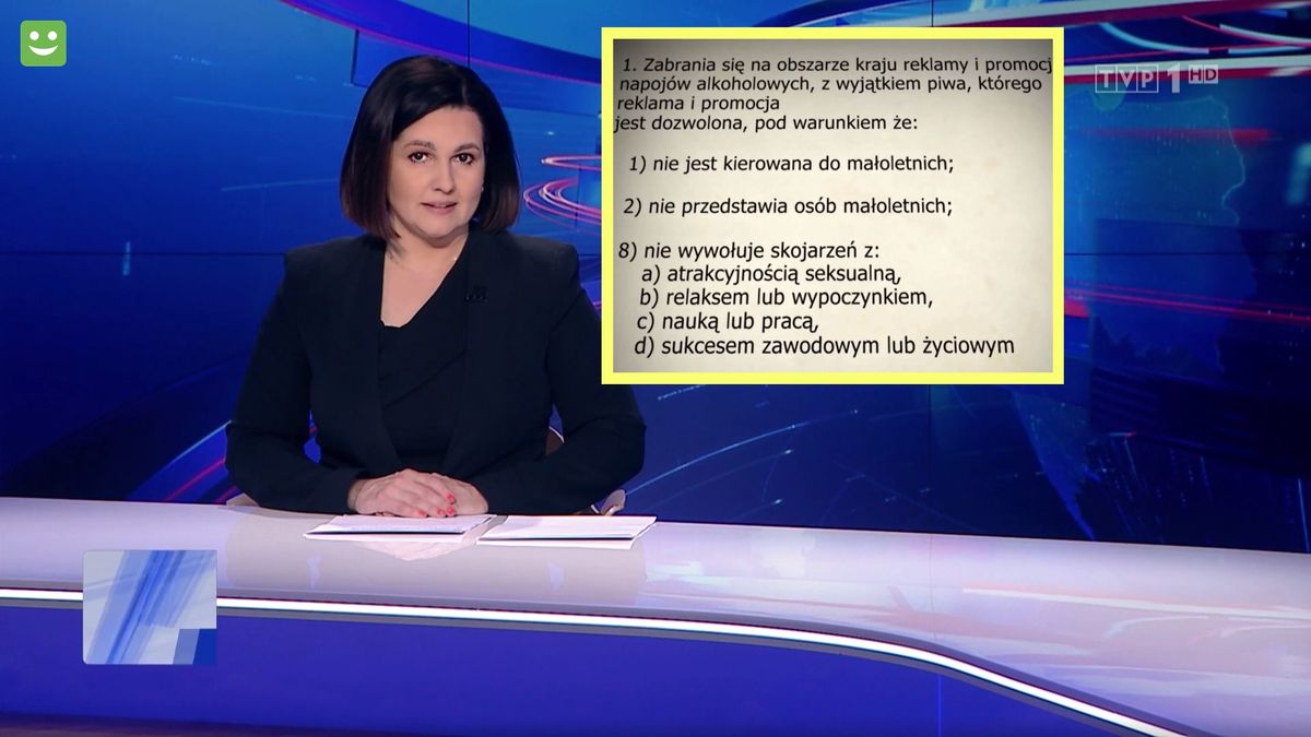 Autorowi materiału "Wiadomości" jedno słowo nie przeszło przez gardło