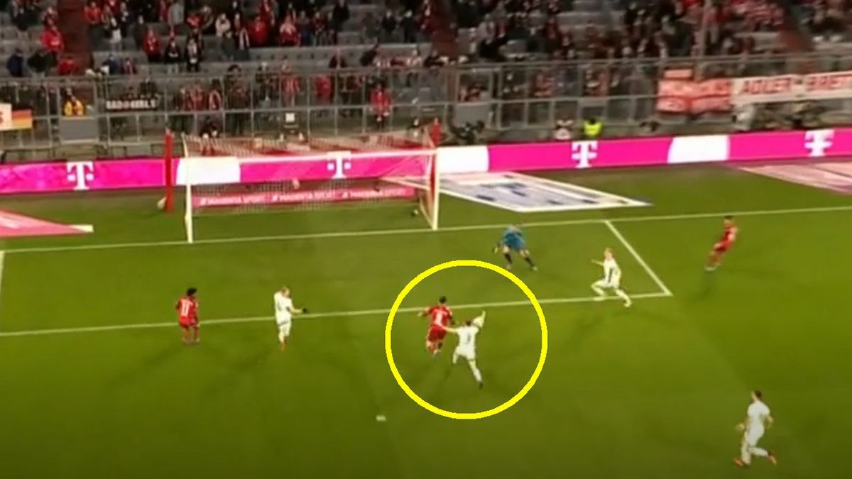 drugi gol Lewandowskiego w meczu z Unionem