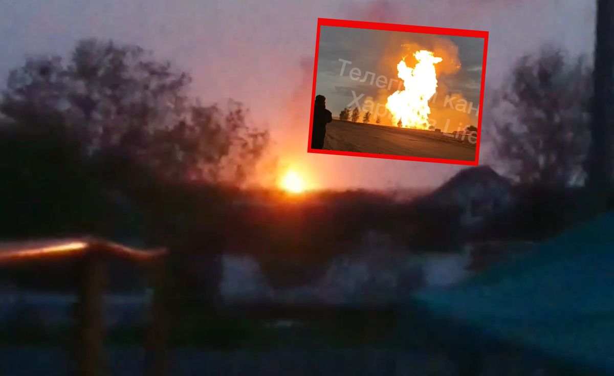 Wybuch gazociągu w obwodzie charkowskim