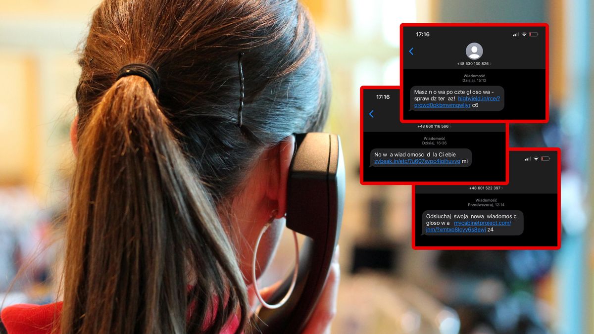 Fałszywe SMS-y o wiadomości głosowej