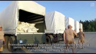 Rosyjski konwój z pomocą humanitarną jedzie na Ukrainę