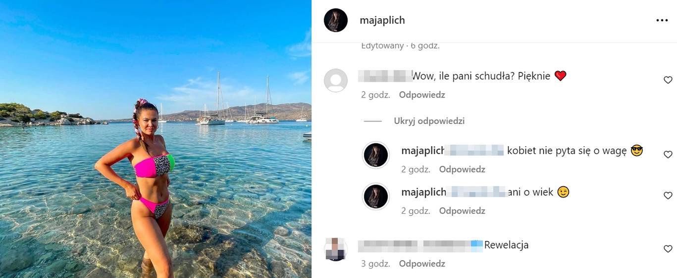 Maja Rutkowski wdaje się w dyskusję z internautom 