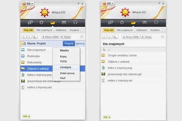 Wirtualny dysk - nowa usługa GG