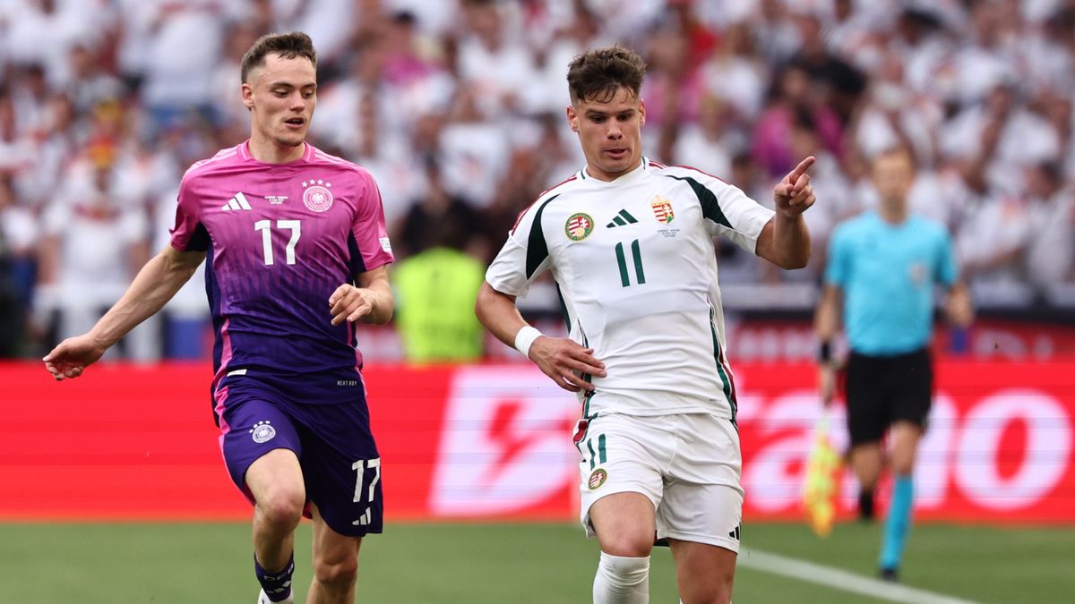 PAP/EPA / ANNA SZILAGYI / Na zdjęciu: reprezentanci Niemiec i Węgier