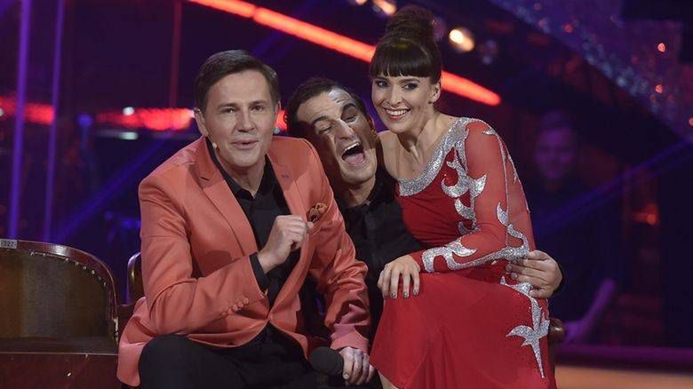 Krzysztof Ibisz, Janja Lesar i Michał Koterski
Fot. Akpa