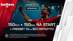 Betters kod promocyjny - bonus od depozytu 100% do 150 PLN i freebet 10 PLN