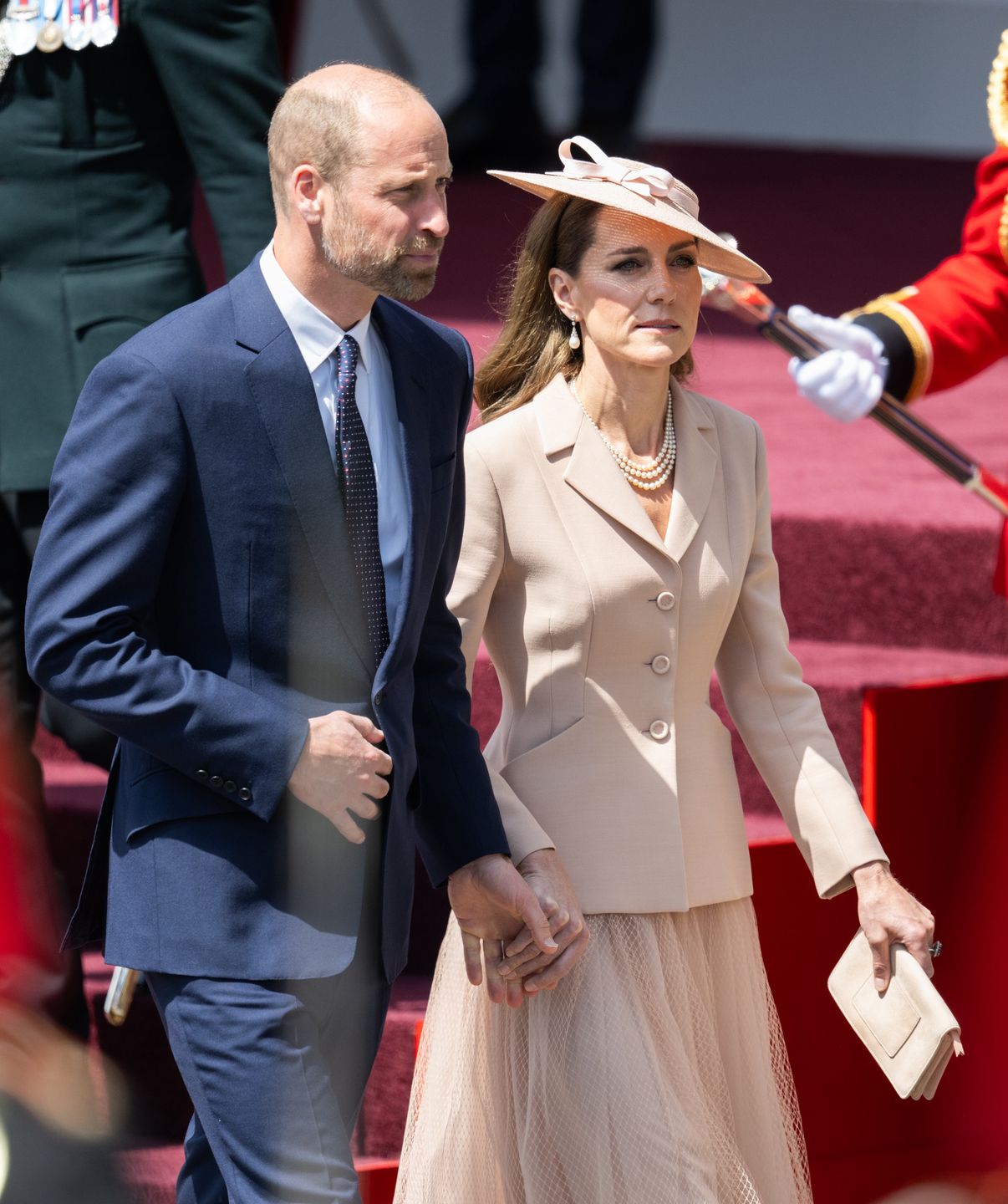 Księżna Kate i William podczas wizyty francuskiej pary