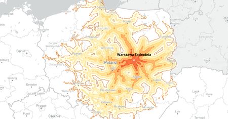 Polska kolej nie jest zła. Ta mapa to udowadnia