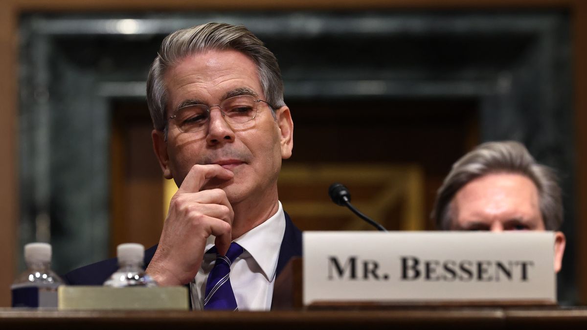 Senate Finance Committee Considers Treasury Secretary Nominee Scott Bessent
WASHINGTON, DC - JANUARY 16: Billionaire hedge fund manager Scott Bessent testifies before the Senate Finance Committee during his confirmation hearing for Treasury Secretary in the Dirksen Senate Office Building on Capitol Hill on January 16, 2025 in Washington, DC. The founder of Key Square Group and former colleague of Democratic megadonor George Soros, Bessent donated and helped raise millions of dollars for President-elect Donald Trump, who nominated Bessent to be the next Secretary of the Treasury. (Photo by Chip Somodevilla/Getty Images)
Chip Somodevilla
