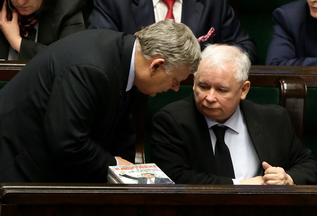 Marek Suski i Jarosław Kaczyński