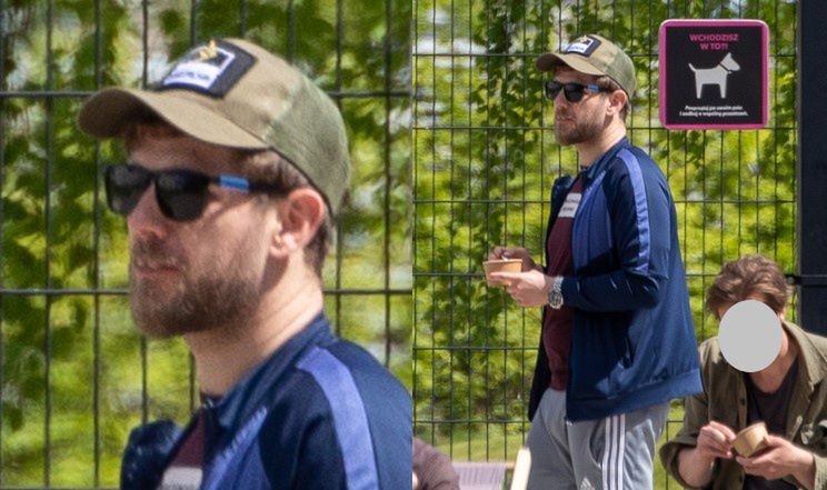 Antek Królikowski pali papierosa na spacerze z kochanką