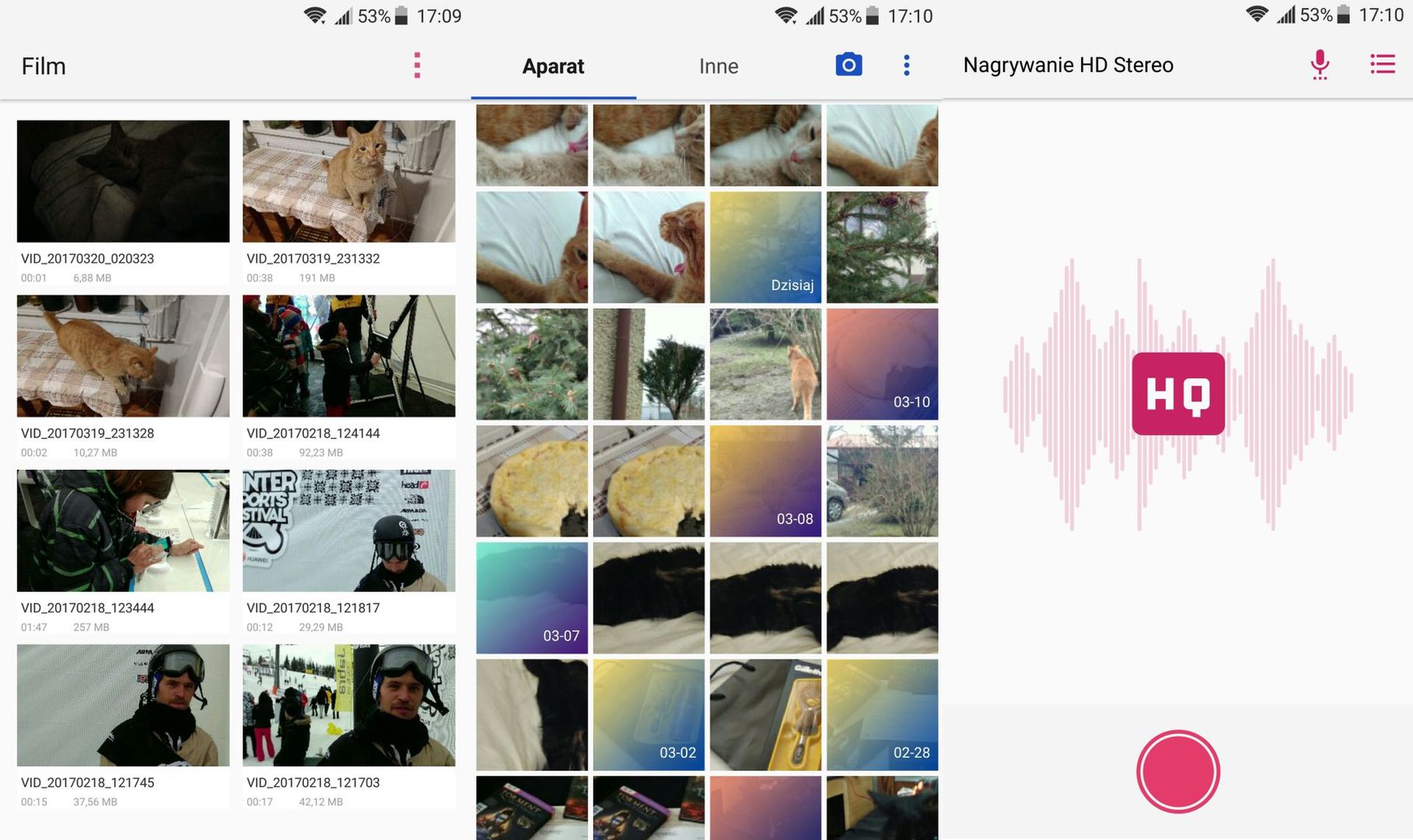 MiFavor 4.0 - galeria, odtwarzacz wideo i rejestrator dźwięku