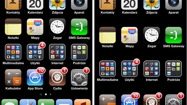 Ukrywanie docka na iOS poprzez gest Activatora 1