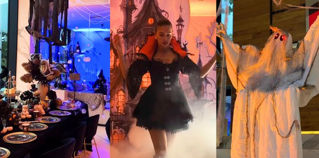 W willi Klaudii Halejcio HALLOWEEN na pełnej. Kardashianki nie powstydziłyby się takich dekoracji? (ZDJĘCIA)