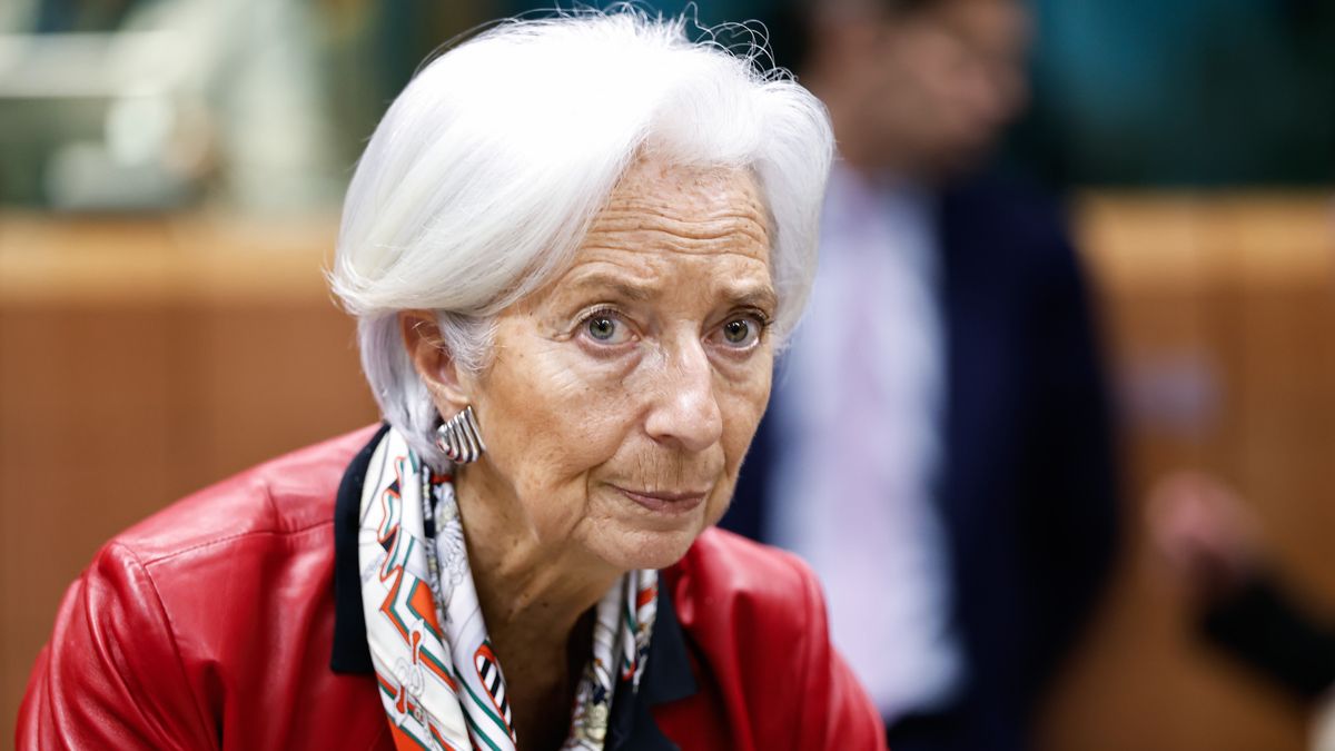 Christine Lagarde, president of the European Central Bank (ECB), at a Eurogroup meeting in Brussels, Belgium, on Monday, Feb. 16, 2026. Speculation is well under way about who will succeed Christine Lagarde as European Central Bank president at the end of next year. Photographer: Simon Wohlfahrt/Bloomberg via Getty Images