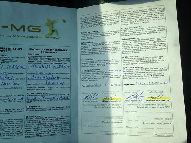 Na umowie podpisanej w lipcu 2013 r. widnieje data 17 czerwca 2014 r.