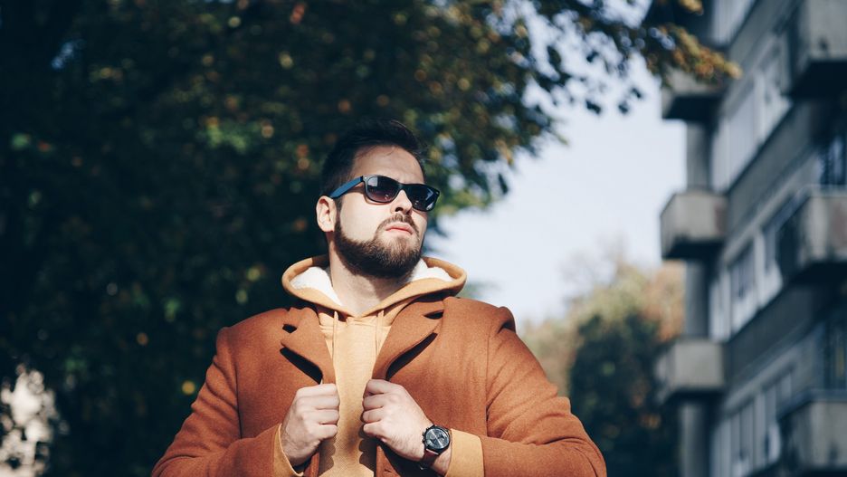 Męska bluza z kapturem