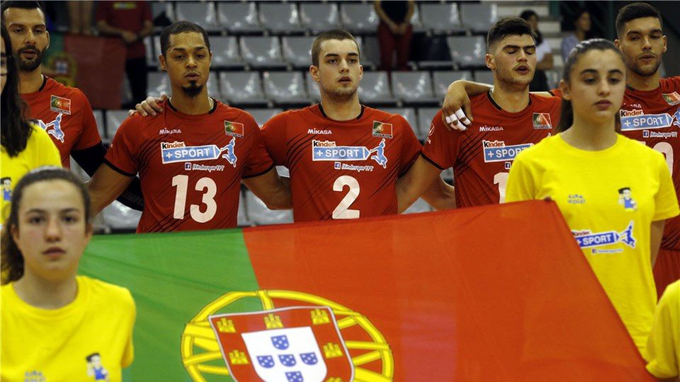 Materiały prasowe / FIVB / Na zdjęciu: siatkarze reprezentacji Portugalii