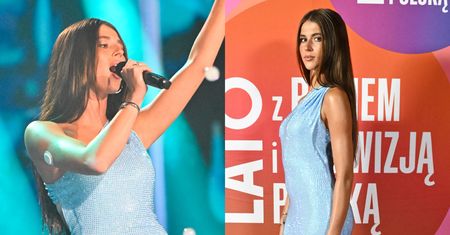 Roksana Węgiel błyszczy w BŁĘKITNEJ sukni na koncercie "Lato z Radiem i TVP" (ZDJĘCIA)