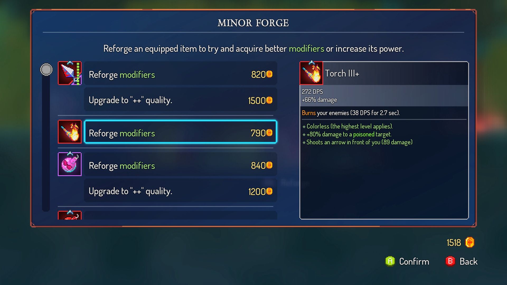 Dobór broni w Dead Cells 